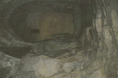 The rocky dungeon vault of Chateau de Chillon — Montreux, Switzerland (1 July 2000)
