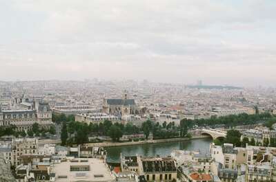 A panorama of rooftops and the Seine from Notre-Dame — Paris, France (22-28 June 2000)