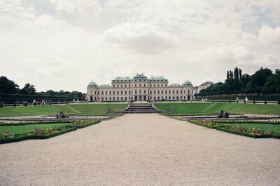 Upper Belvedere palace across the formal garden parterre — Vienna, Austria (14-16 June 2000)