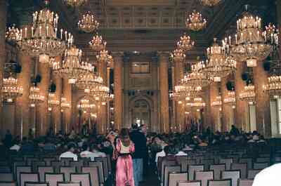 Chandeliers in the Hofburg ballroom — Vienna