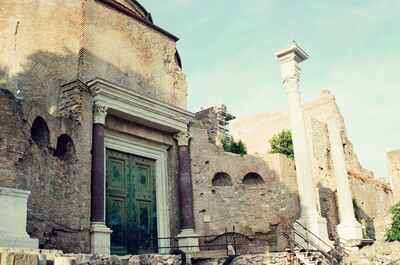 The green bronze doors of the Temple of Romulus — Rome, Italy (21-27 May 2000)