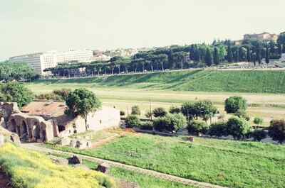 The long Circus Maximus seen from the Palatine — Rome, Italy (21-27 May 2000)