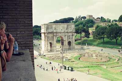 The Arch of Constantine viewed from the Colosseum — Rome, Italy (21-27 May 2000)