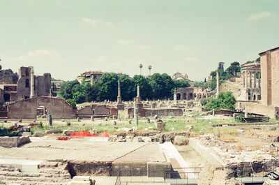 The Roman Forum seen from the Colosseum side — Rome, Italy (21-27 May 2000)