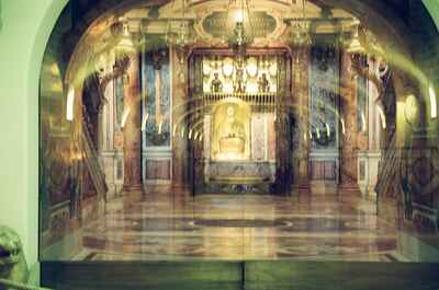 The shrine of the Confessio above the Tomb of St Peter — St Peter's Basilica, Vatican City (21-27 May 2000)