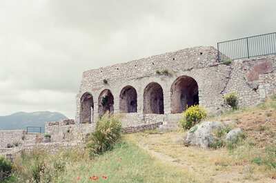 Arched ruins of the Temple of Jupiter Anxur — Rome, Italy (28 May - 3 June 2000)