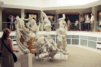 Reconstructed marble sculptures in the Tiberius museum — Gaeta & the coast, Italy (28 May - 3 June 2000)