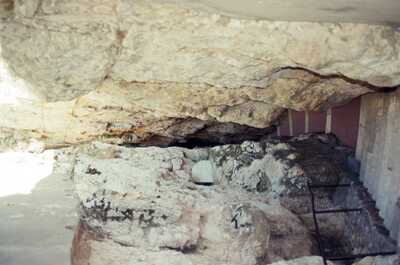 Inside a rocky Roman sea-cave grotto — Gaeta & the coast, Italy (28 May - 3 June 2000)