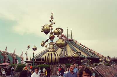 The Orbitron ride and Space Mountain at Disneyland — Disneyland Paris, France (2-8 July 2000)