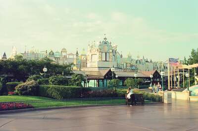 The ornate facade of 'it's a small world' — Disneyland Paris, France (29 June - 6 July 2000)