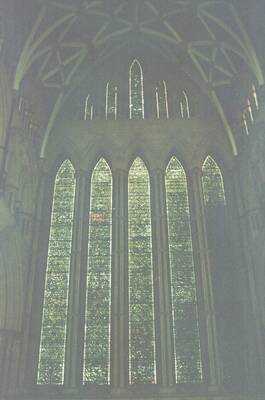 The lancets of the Five Sisters Window, York Minster — York, England (August 2000)