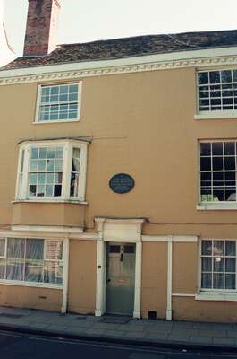 College Street houses near Winchester Cathedral — Winchester, England (August 2000)