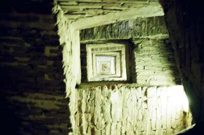 Looking up the brick stairwell of the Torre del Mangia — Siena, Italy (6-10 June 2000)
