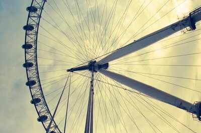 The London Eye from directly below — London
