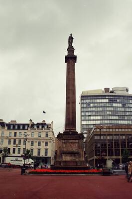 The Walter Scott column in George Square, Glasgow — Glasgow, Scotland (20-25 July 2000)