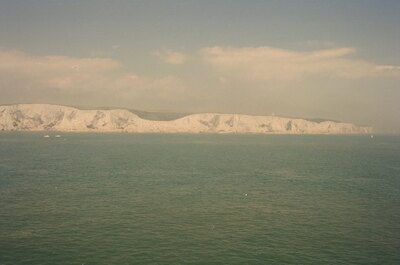 The White Cliffs of Dover seen from the sea — Dover, England (13-20 July 2000)