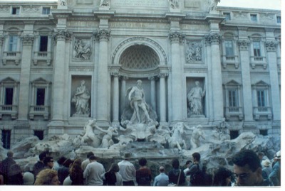 The Trevi Fountain and the Palazzo Poli — Rome, Italy (20-25 May 2000)