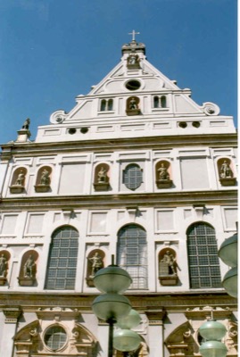 The Renaissance gable of St Michael's Church — Munich, Germany (18-19 June 2000)