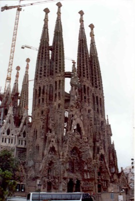 The Nativity facade of the Sagrada Familia — Barcelona, Spain (13-20 July 2000)